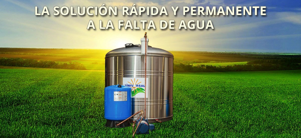 Una cisternas de agua es la solución rápida y permanente a la falta de agua